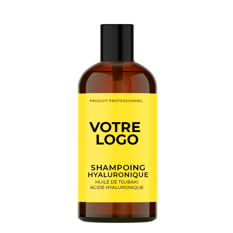 Shampoing hyaluronique pour les salons de coiffure, à base d'huile de tsubaki et d'acide hyaluronique